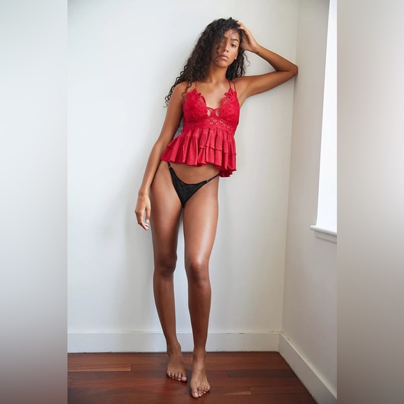 Free People Tops - Free People Adella Cami in Cherry Red